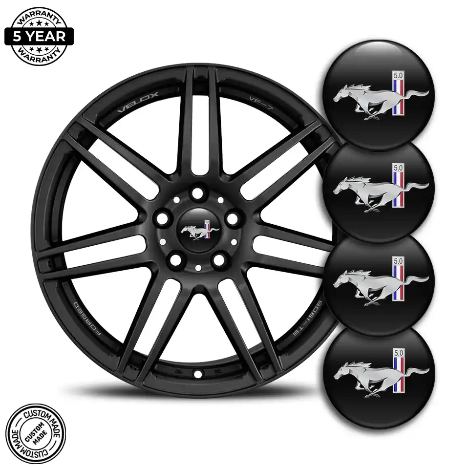 Ford Mustang Domed Sticker Self-Adhesive Stylish Design