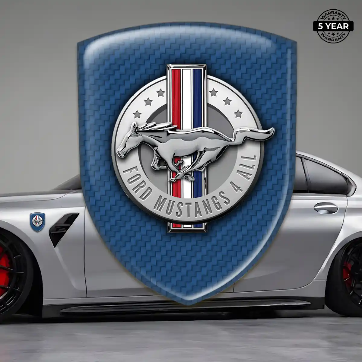 Ford Mustang Emblem Badge Logo Elite Finish