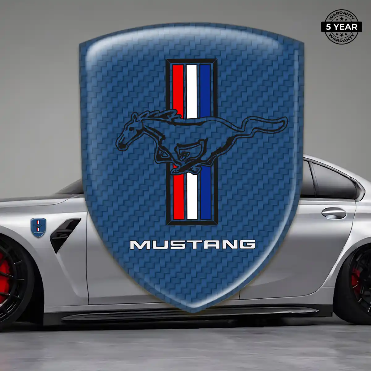 Ford Mustang Emblem Badge Logo Refined Design