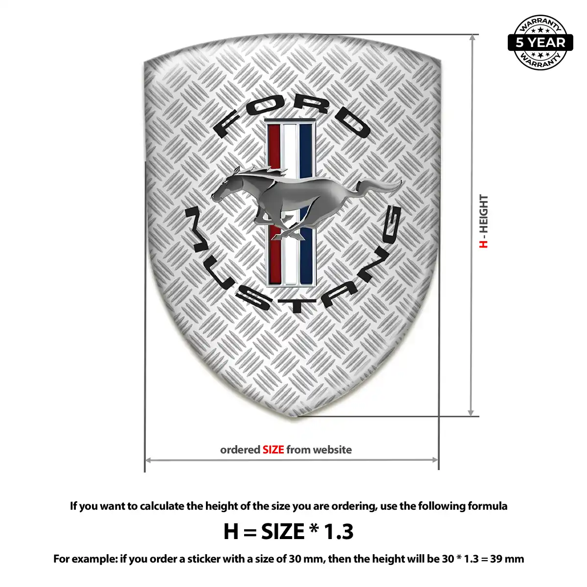 Ford Mustang Emblem Badge Logo Sleek Style
