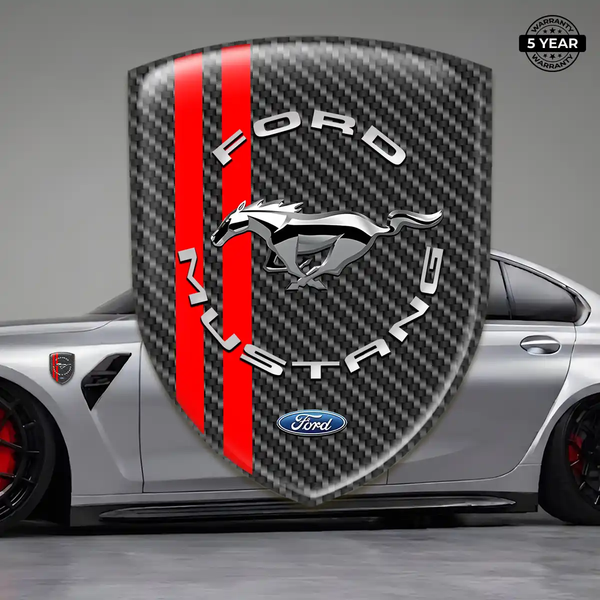 Ford Mustang Emblem Badge Refined Design