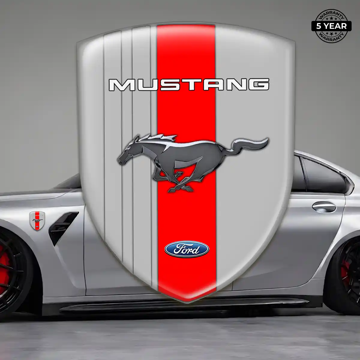 Ford Mustang Emblem Badge Sleek Style
