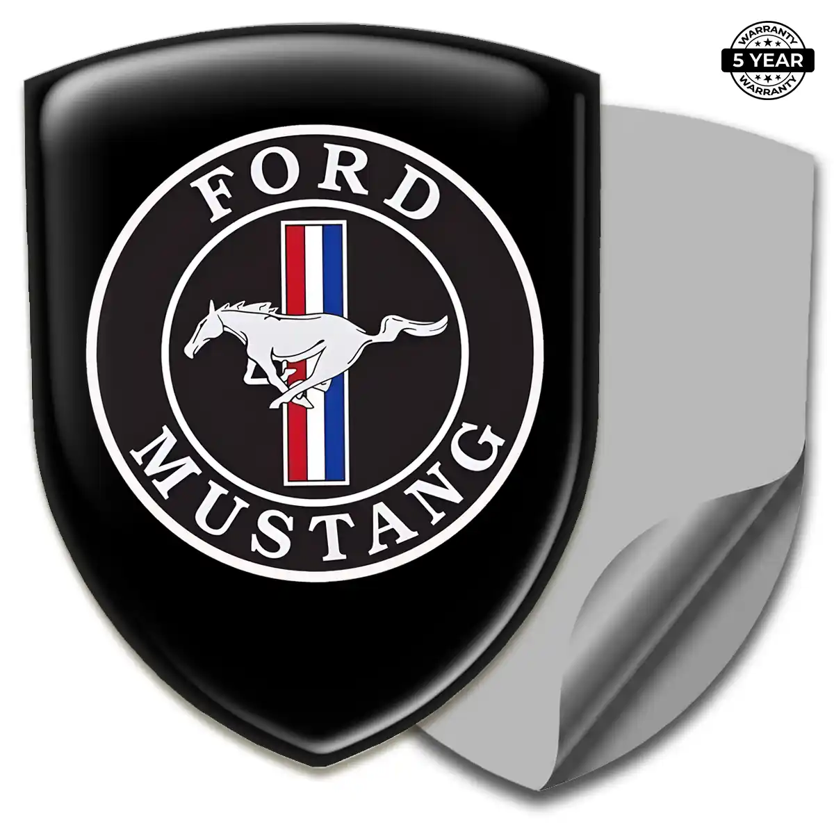 Ford Mustang Emblem Crest Sleek Style