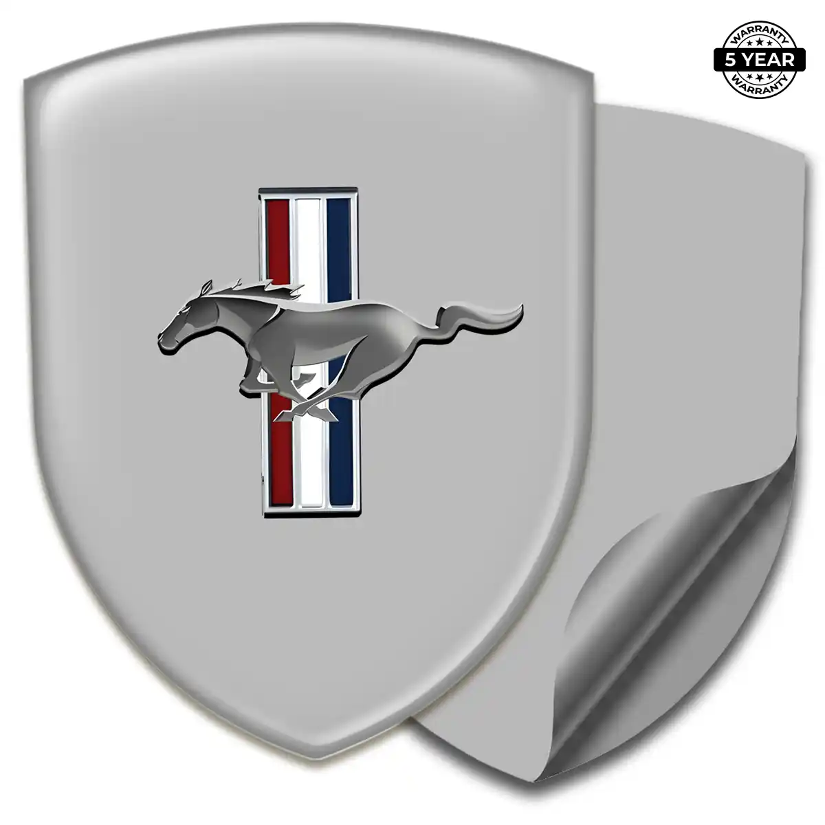 Ford Mustang Emblem Domed Badge Refined Design