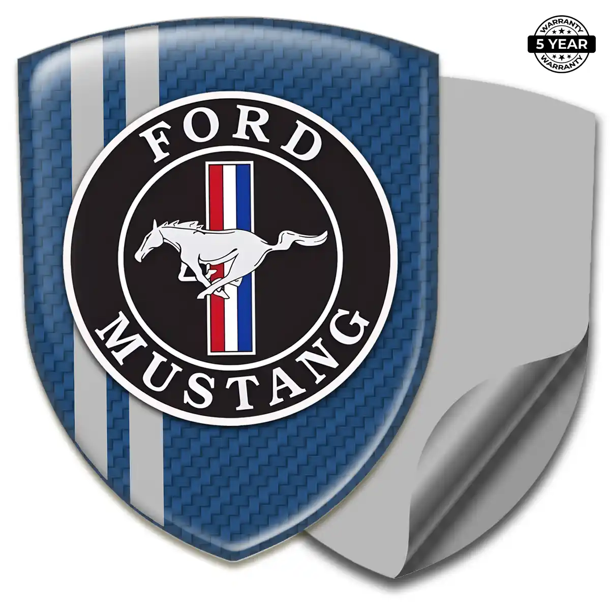 Ford Mustang Emblem Domed Badge Sleek Style