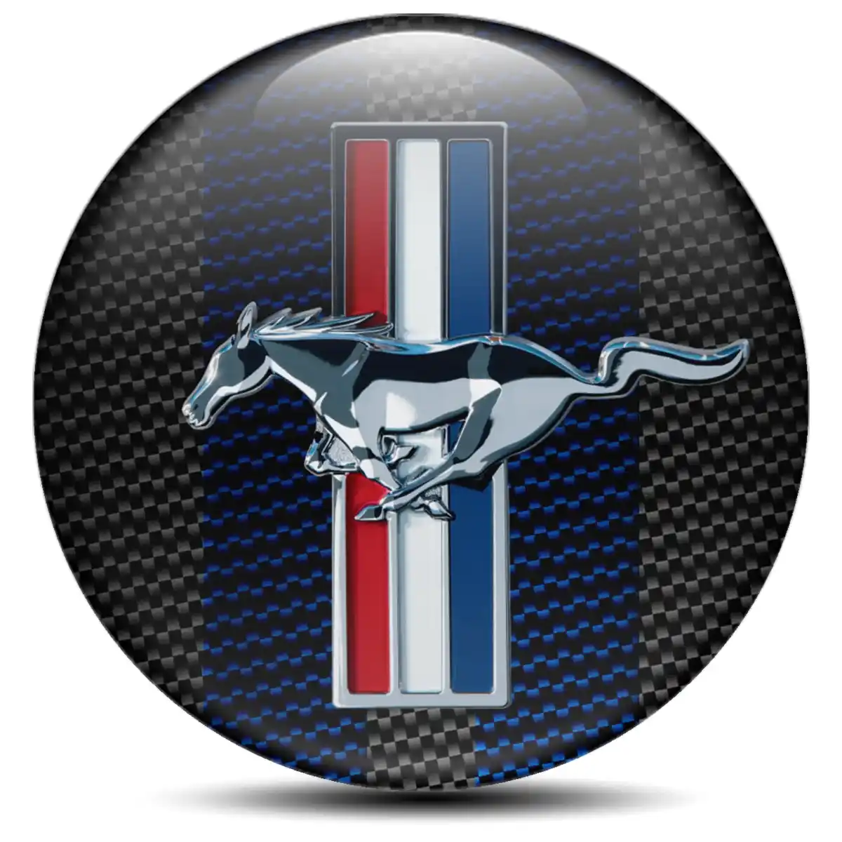 Ford Mustang Emblem Epoxy Self-Adhesive Premium Quality