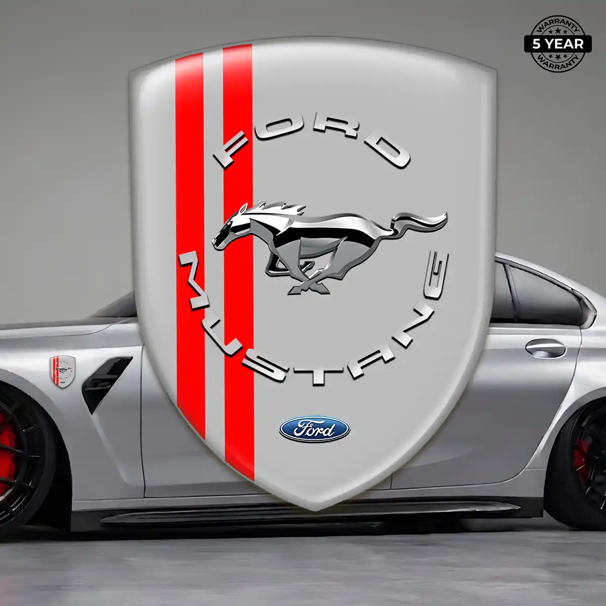 Ford Mustang Emblem Logo Badge Sleek Style