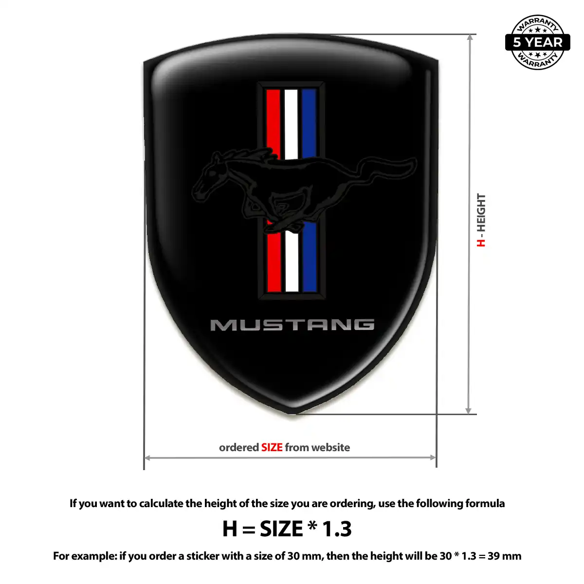Ford Mustang Emblem Logo Refined Design