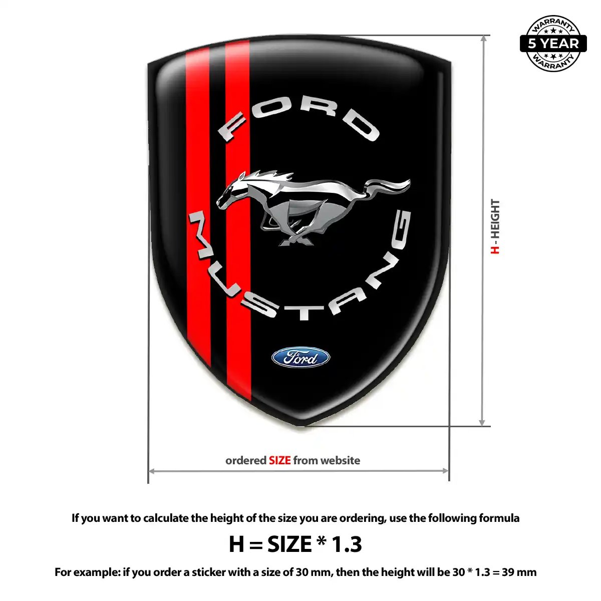 Ford Mustang Emblem Logo Sleek Style