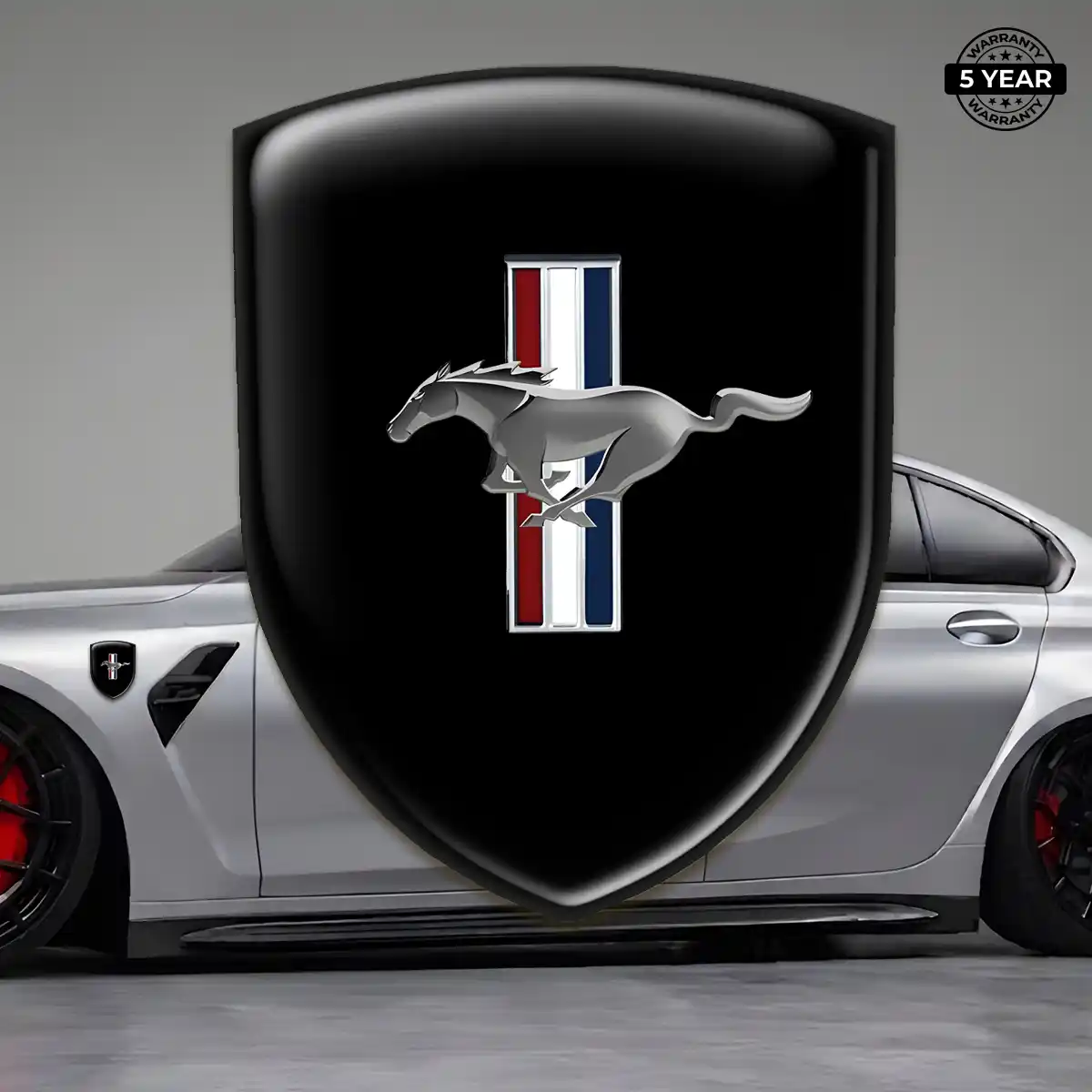Ford Mustang Emblem Shield Refined Design