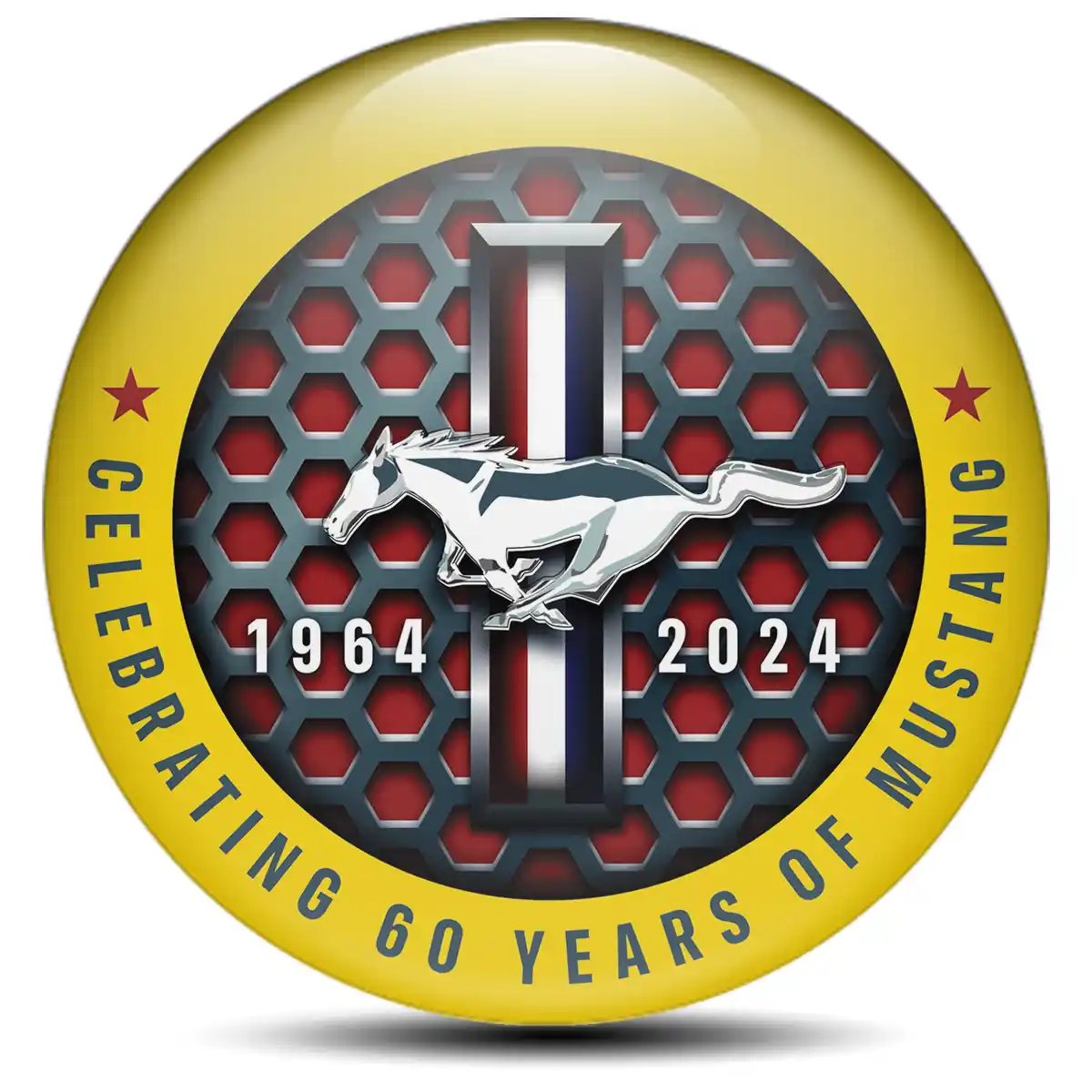 Ford Mustang Emblem Wheel Center Caps Stylish Design