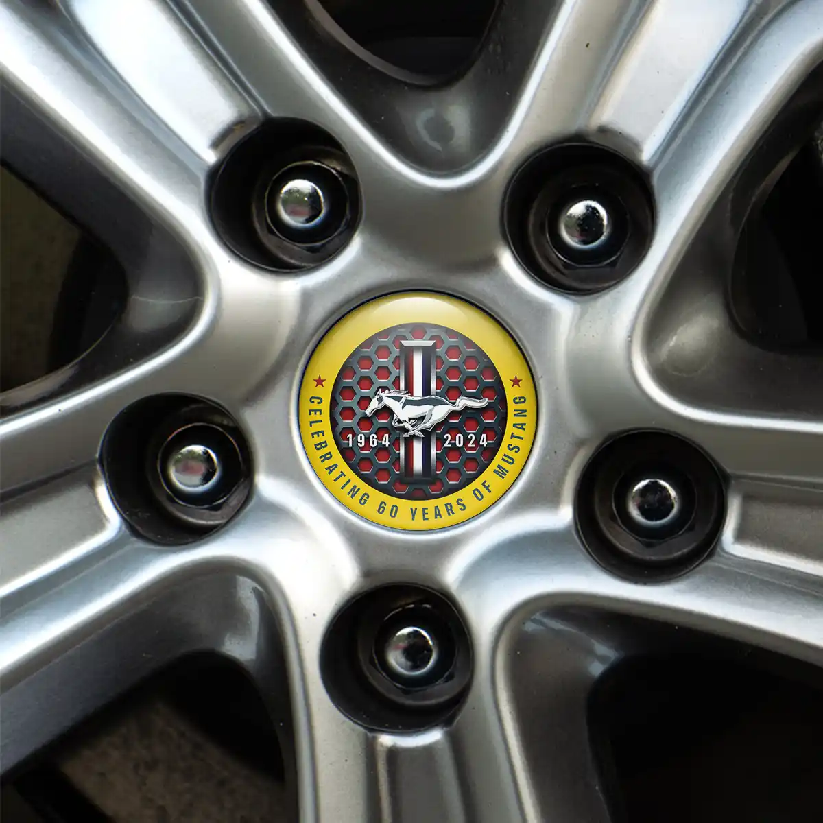 Ford Mustang Emblem Wheel Center Caps Stylish Design