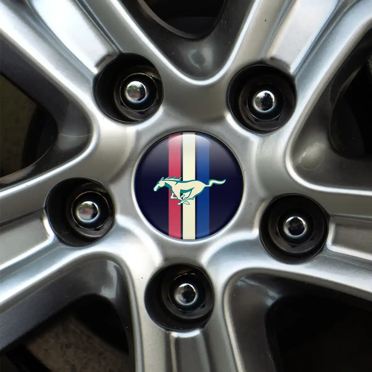Ford Mustang Epoxy Sticker High Quality
