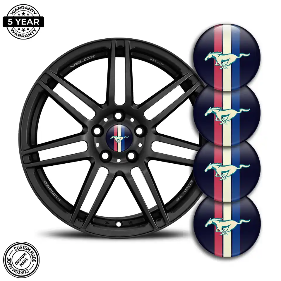 Ford Mustang Epoxy Sticker High Quality
