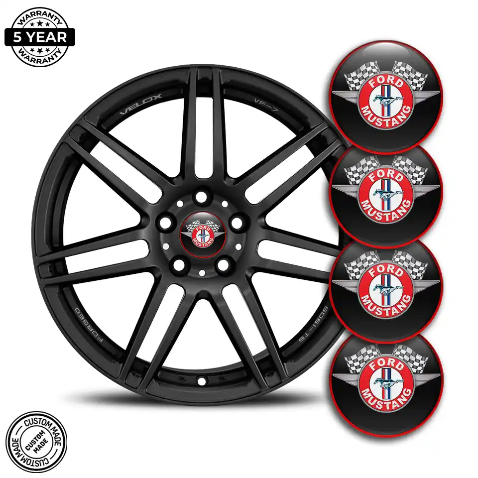 Ford Mustang Epoxy Sticker Premium Quality