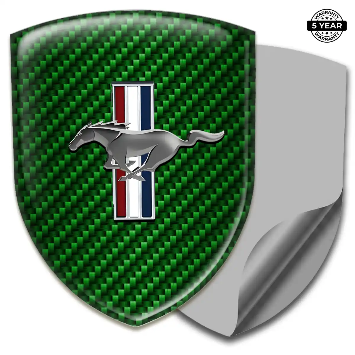 Ford Mustang Gel Badge Sticker Refined Design