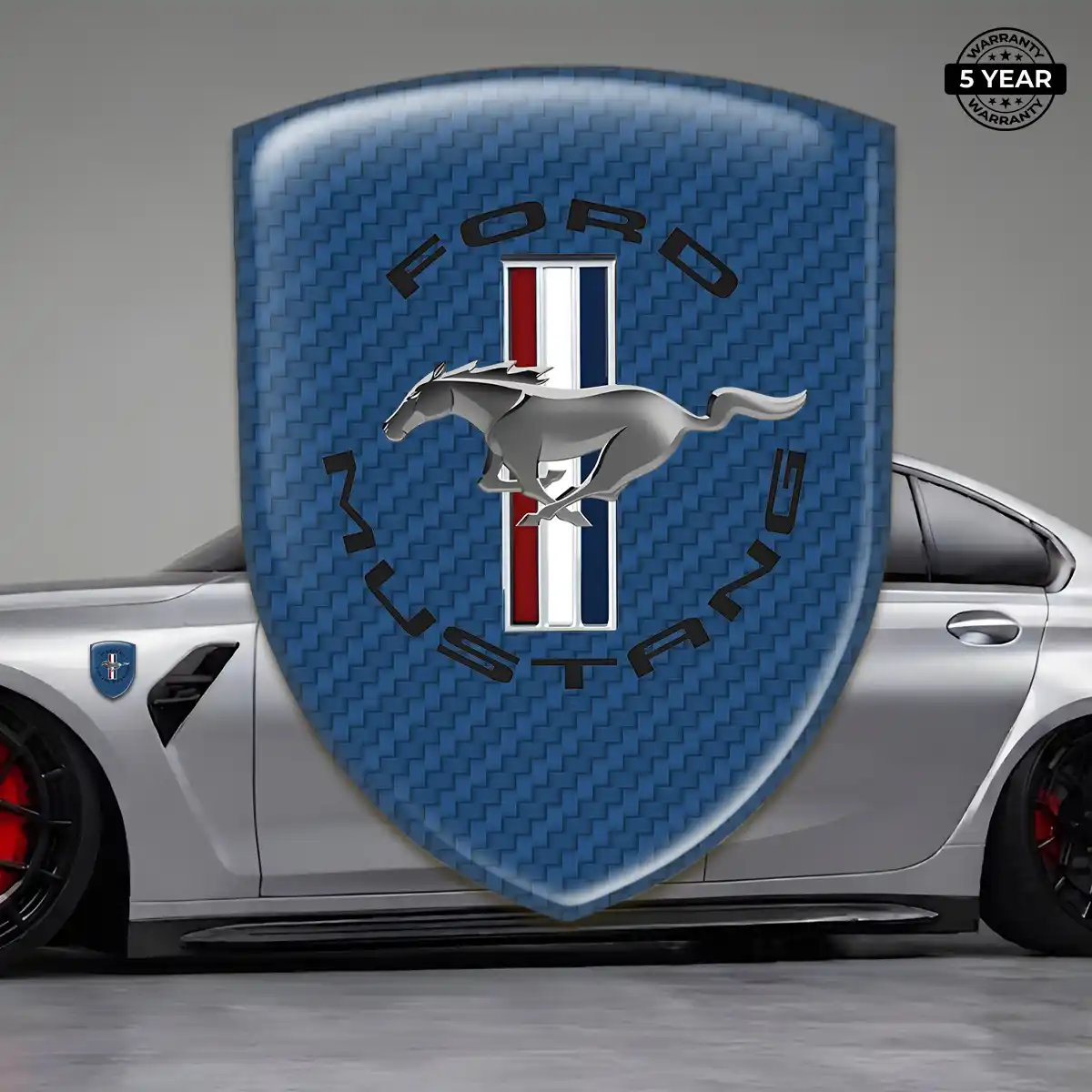 Ford Mustang Gel Badge Sticker Sleek Style