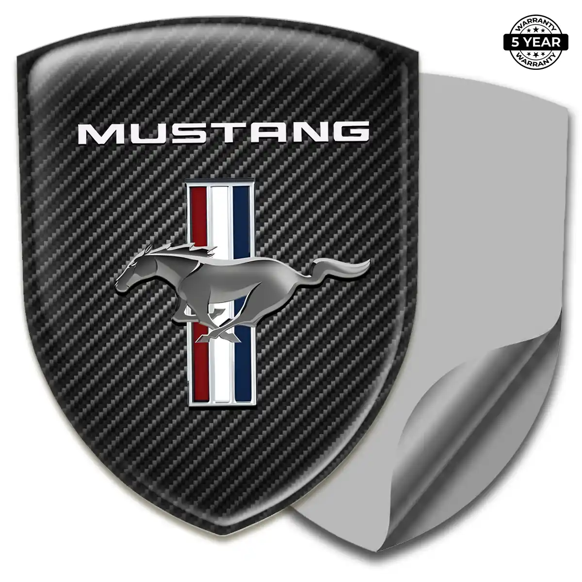 Ford Mustang Gel Emblem Sticker Elite Finish