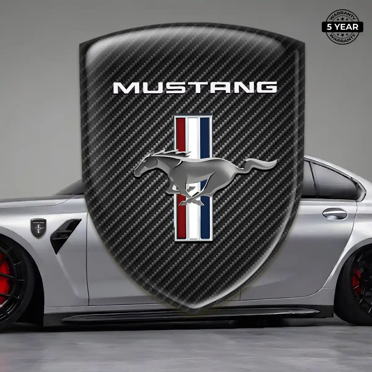 Ford Mustang Gel Emblem Sticker Elite Finish