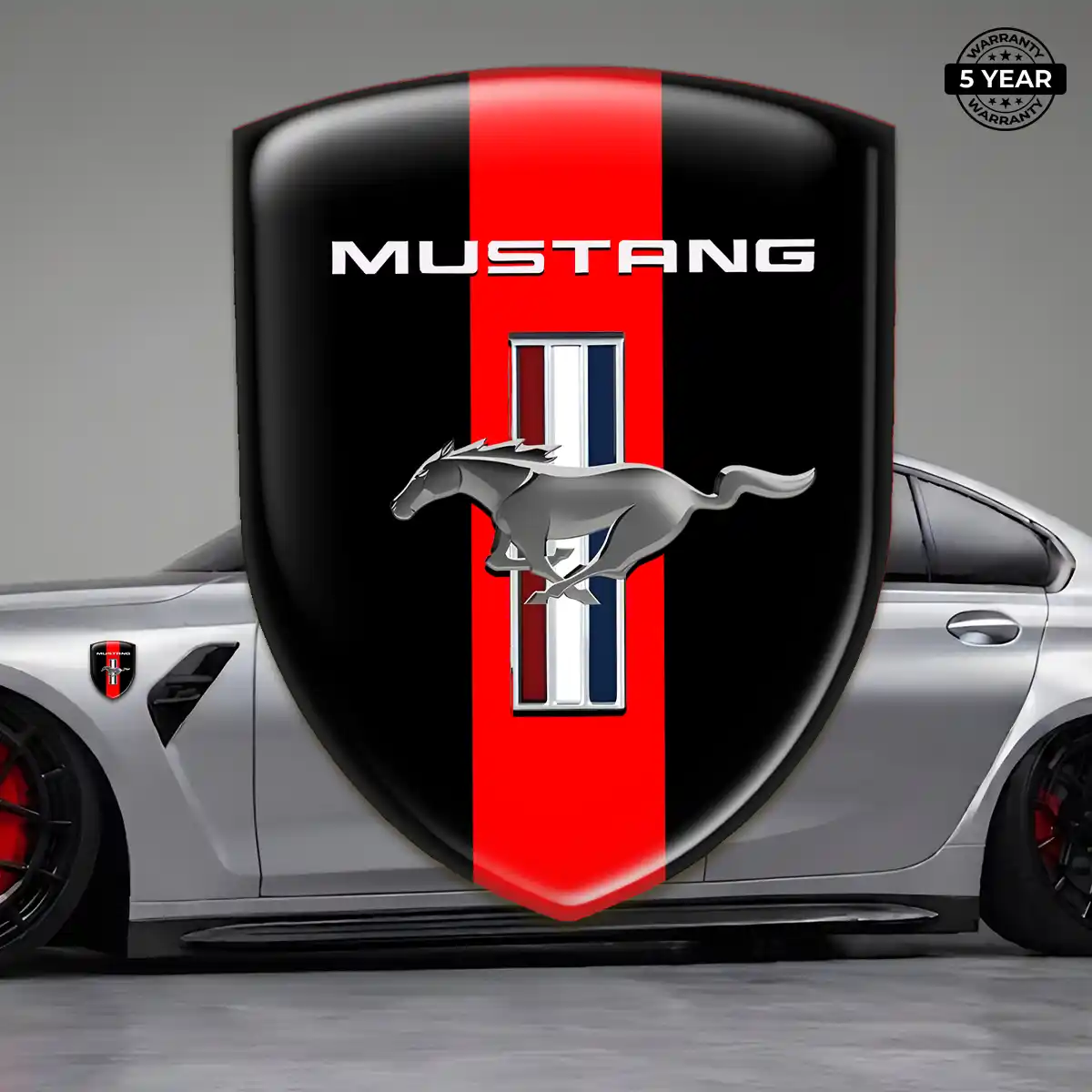 Ford Mustang Gel Emblem Sticker Refined Design