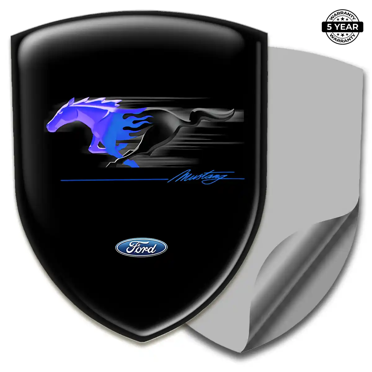 Ford Mustang Gel Emblem Sticker Sleek Style