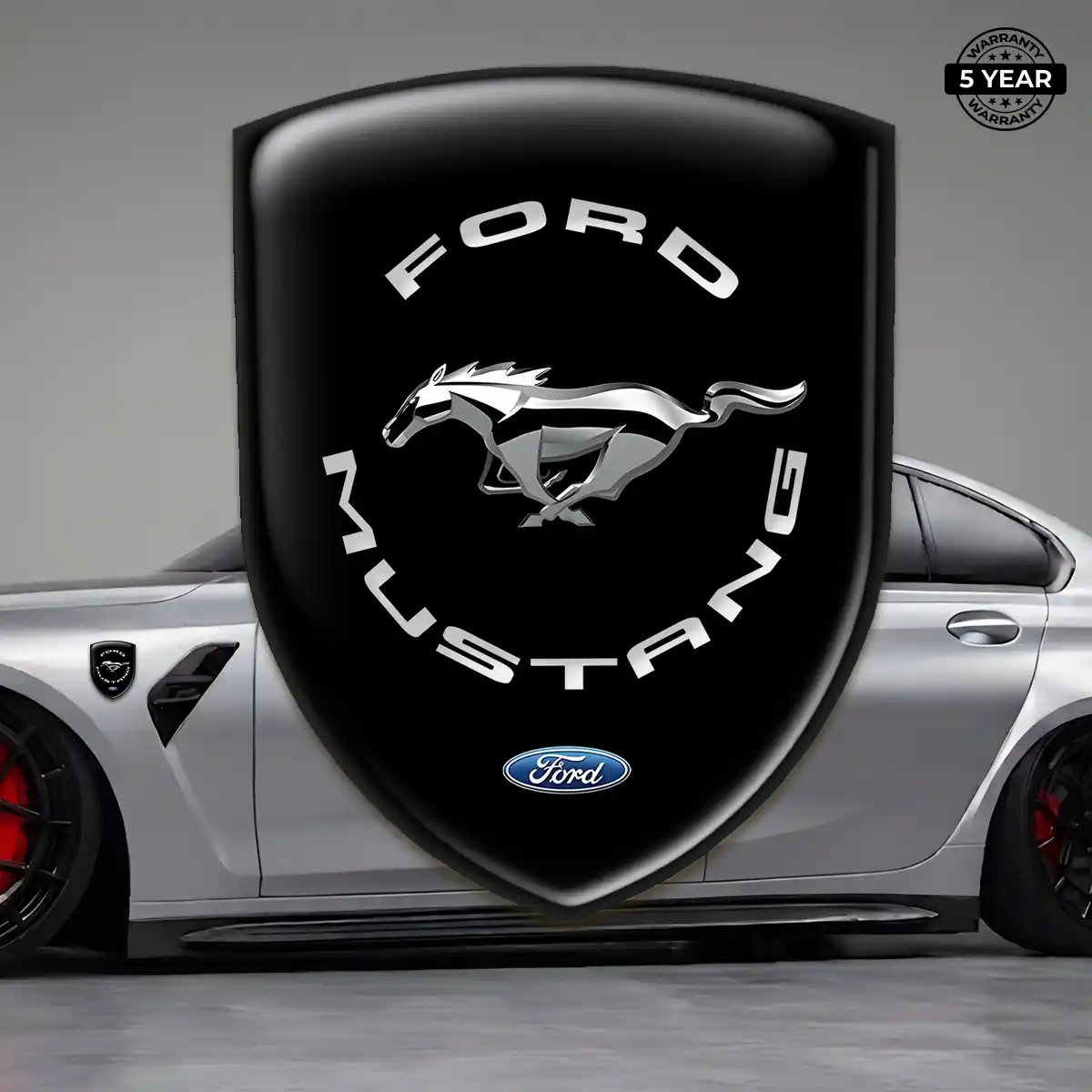 Ford Mustang Logo Badge Refined Design