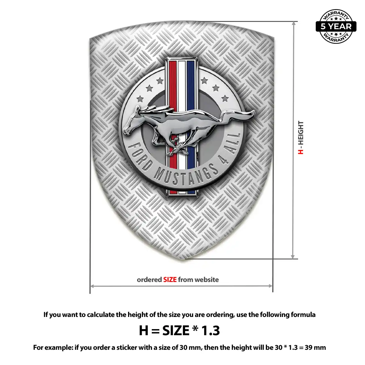 Ford Mustang Logo Badge Sleek Style