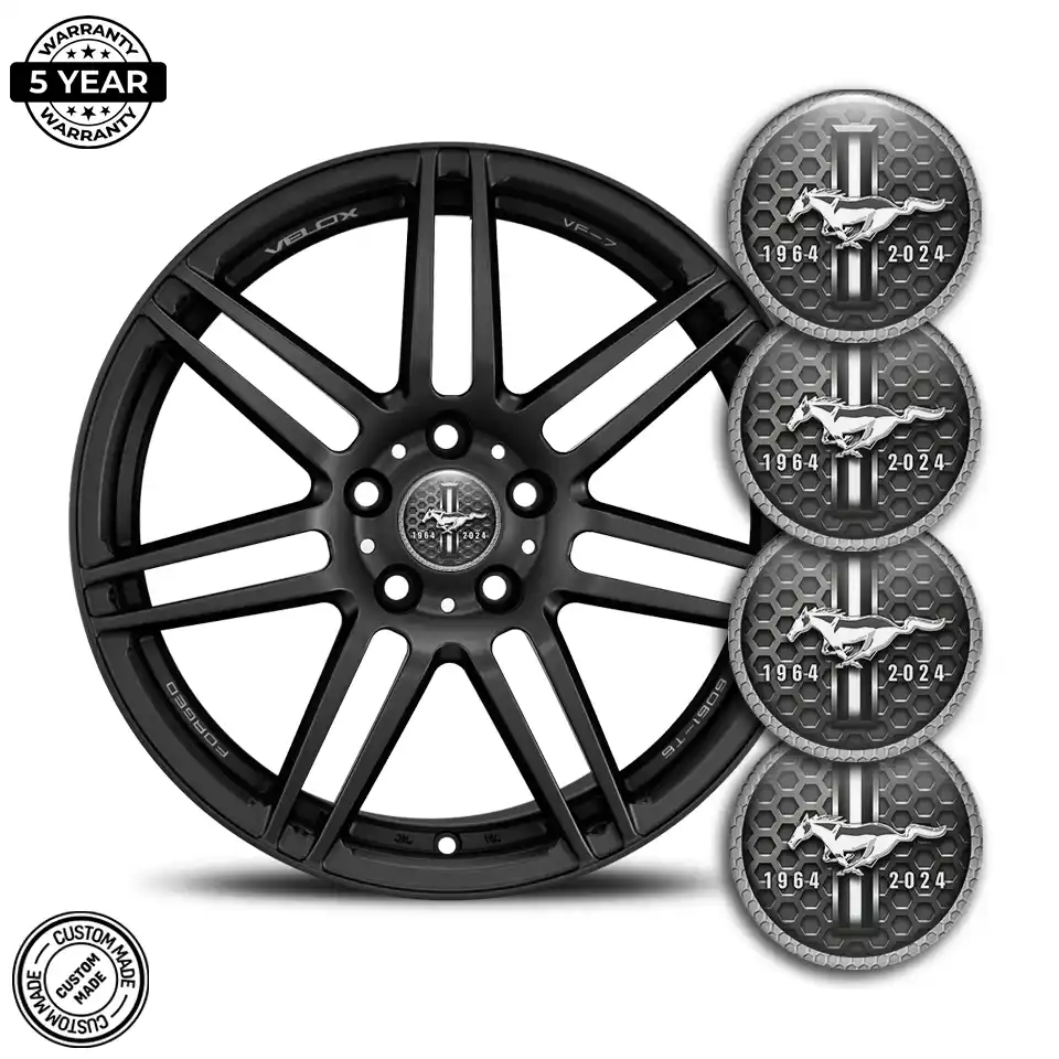 Ford Mustang Logo Silicone Badge Premium Quality