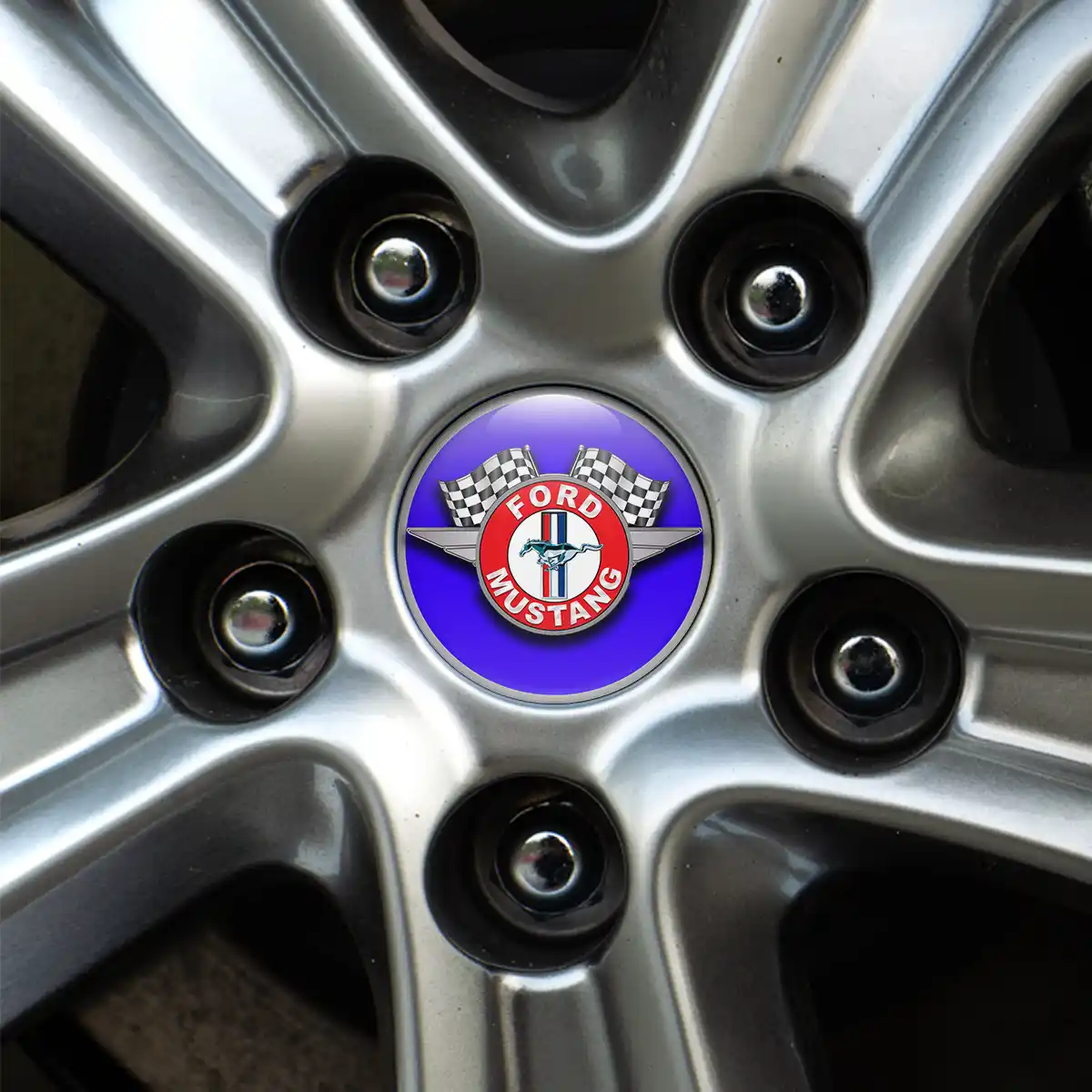 Ford Mustang Logo Silicone Badge Self-Adhesive High Quality