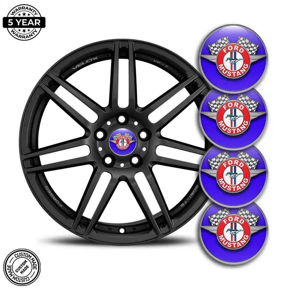 Ford Mustang Logo Silicone Badge Self-Adhesive High Quality
