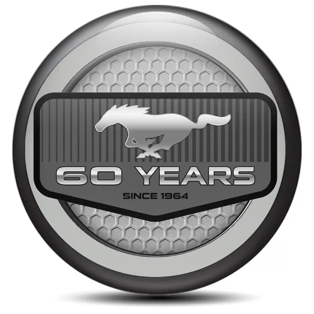 Ford Mustang Logo Silicone Badge Self-Adhesive Premium Edition