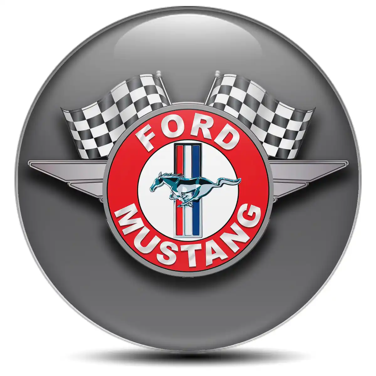 Ford Mustang Logo Silicone Emblem Premium Quality