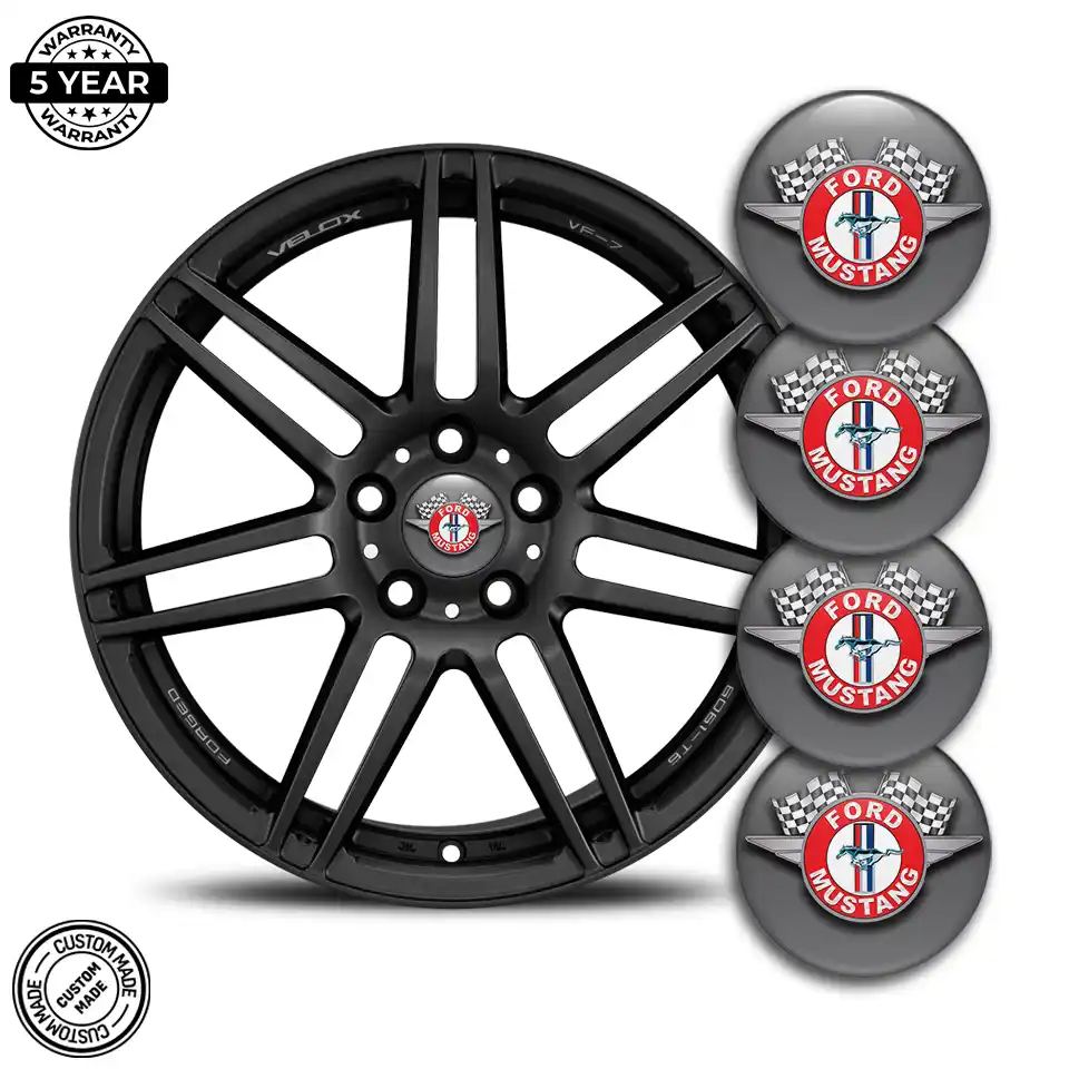 Ford Mustang Logo Silicone Emblem Premium Quality