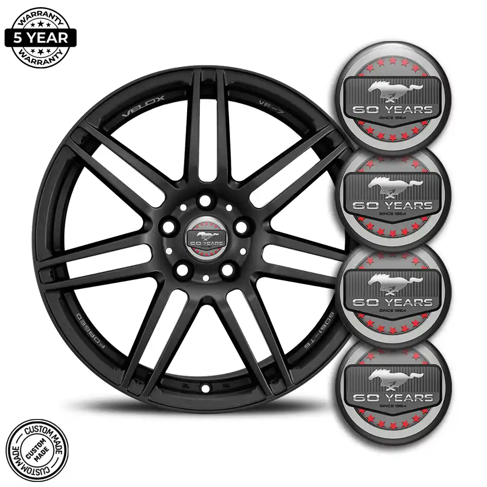 Ford Mustang Logo Silicone Emblem Self-Adhesive High Quality