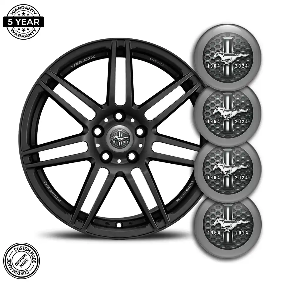 Ford Mustang Logo Silicone Emblem Self-Adhesive Stylish Design