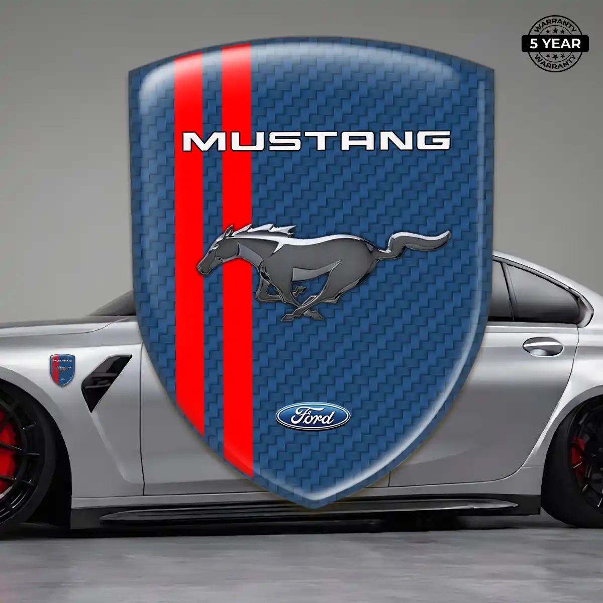 Ford Mustang Logo Sticker Sleek Style