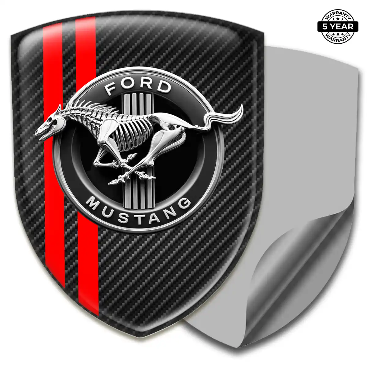 Ford Mustang Resin Badge Sticker Elite Finish