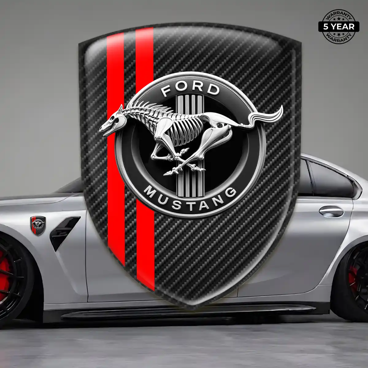 Ford Mustang Resin Badge Sticker Elite Finish