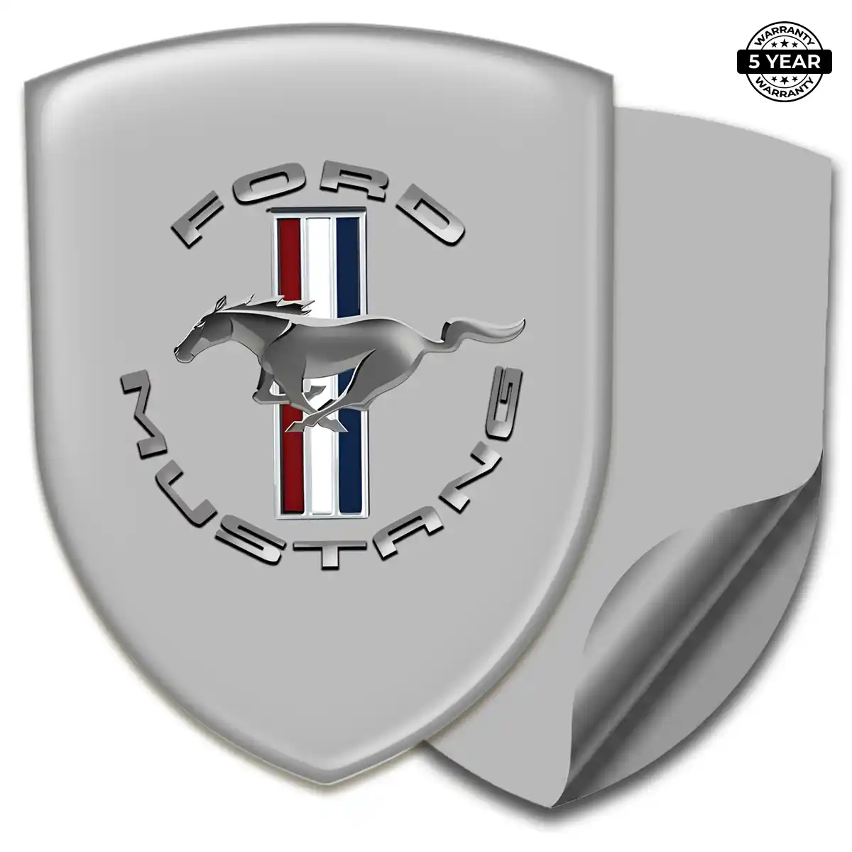 Ford Mustang Resin Domed Sticker Sleek Style