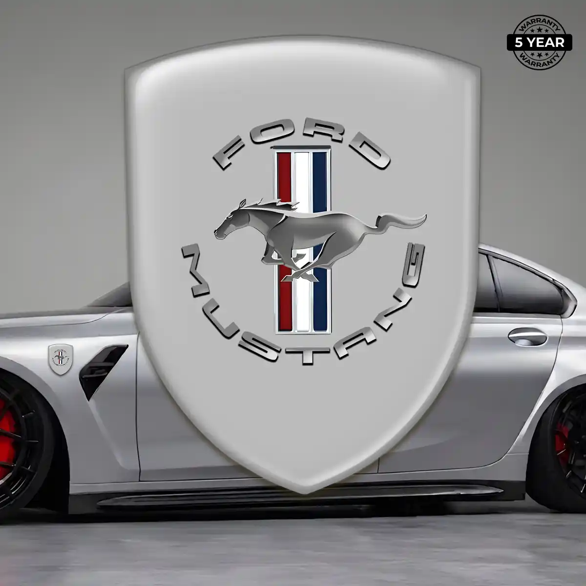 Ford Mustang Resin Domed Sticker Sleek Style