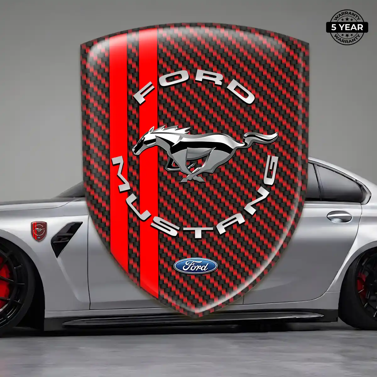 Ford Mustang Resin Emblem Sticker Elite Finish
