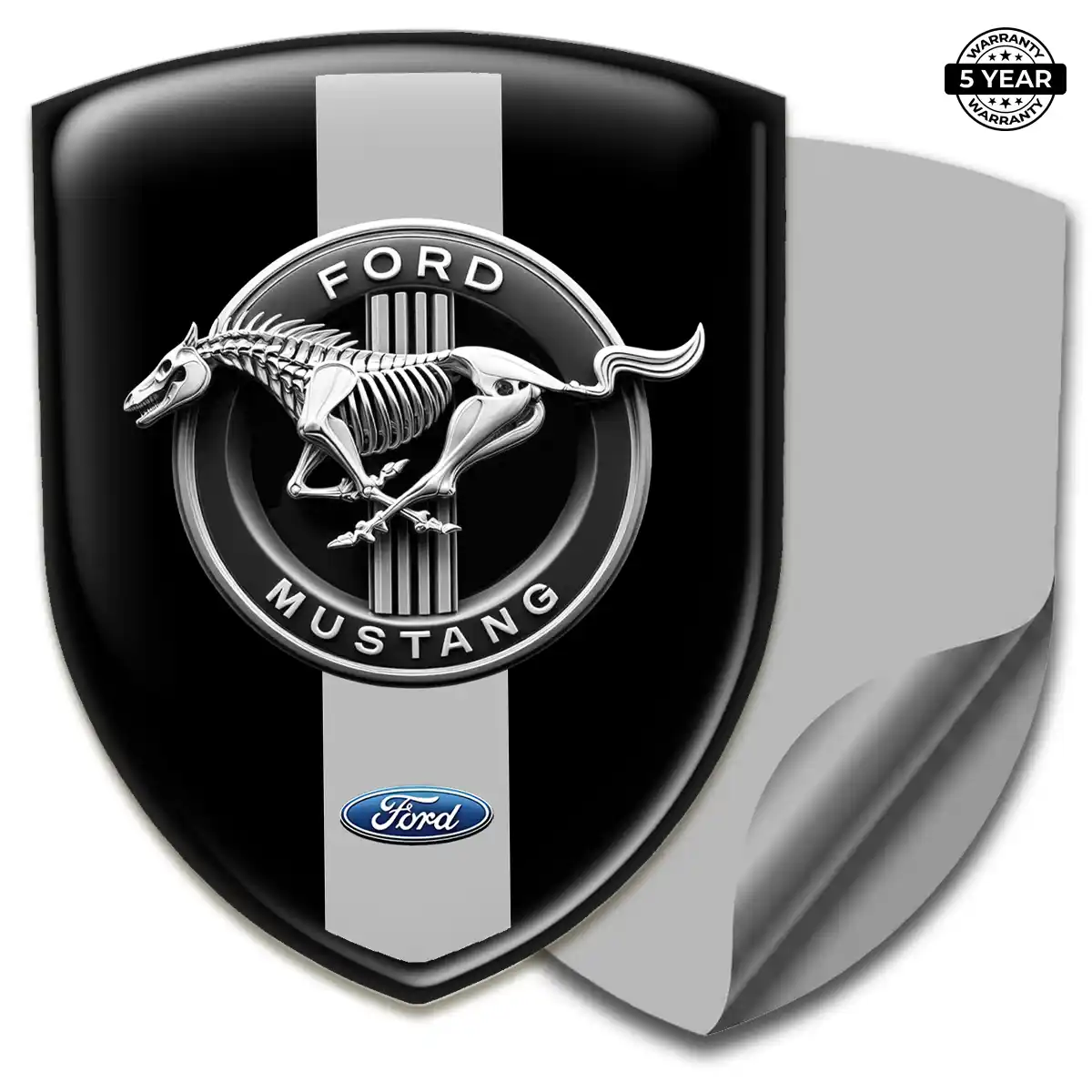Ford Mustang Resin Emblem Sticker Refined Design