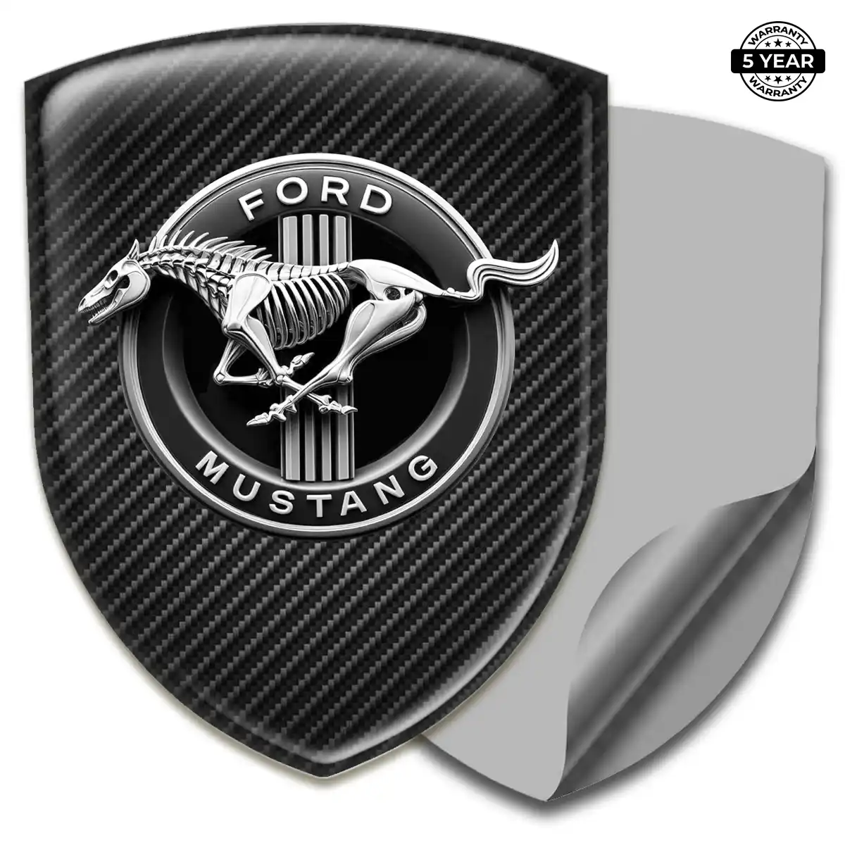 Ford Mustang Resin Emblem Sticker Sleek Style