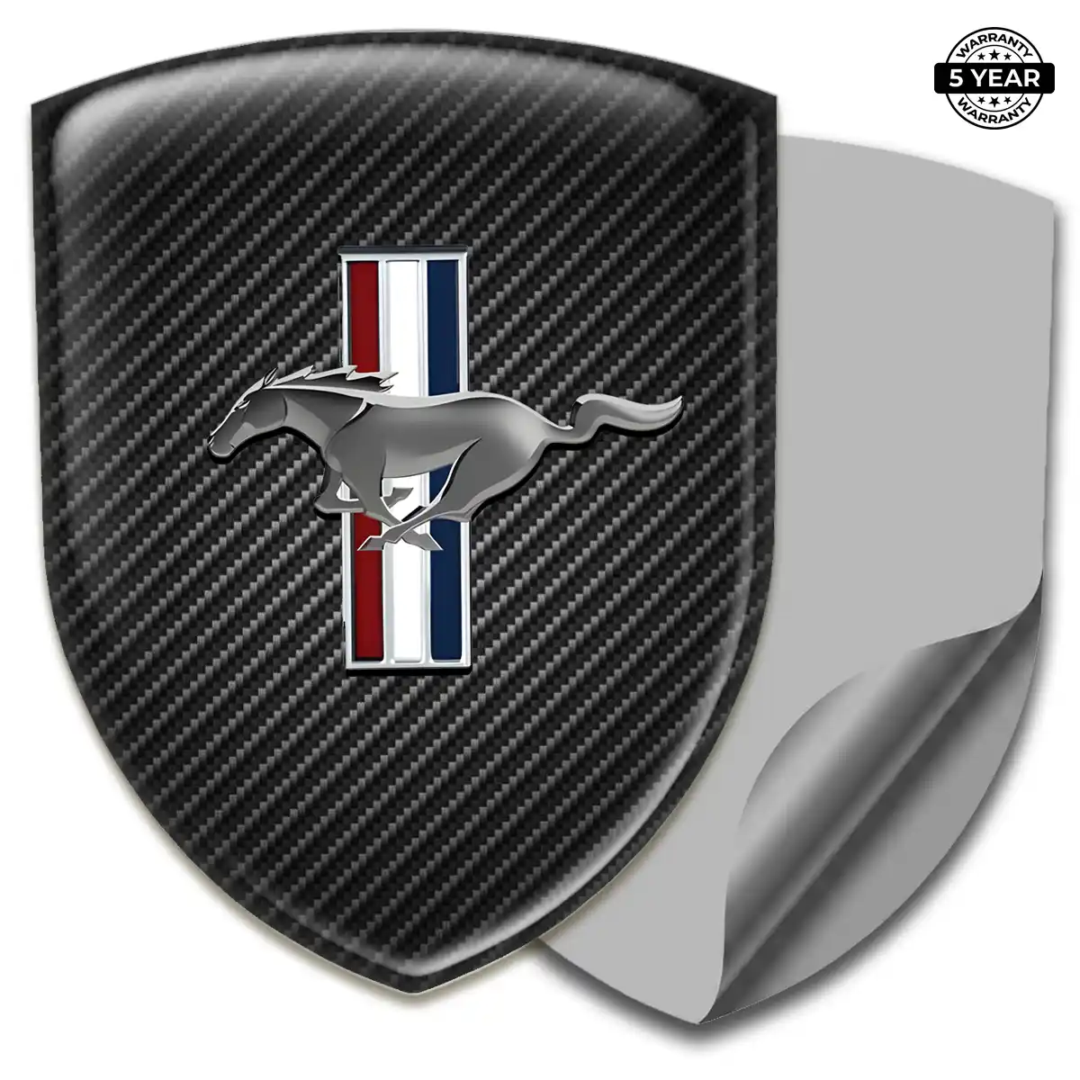 Ford Mustang Self Adhesive Emblem Sticker Elite Finish