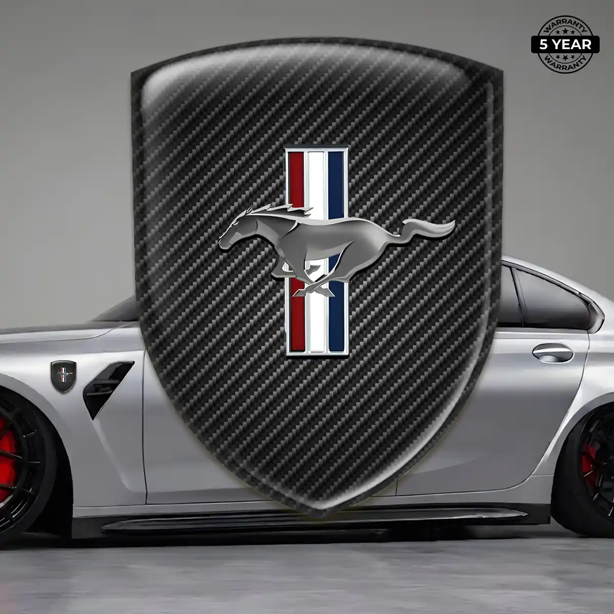 Ford Mustang Self Adhesive Emblem Sticker Elite Finish