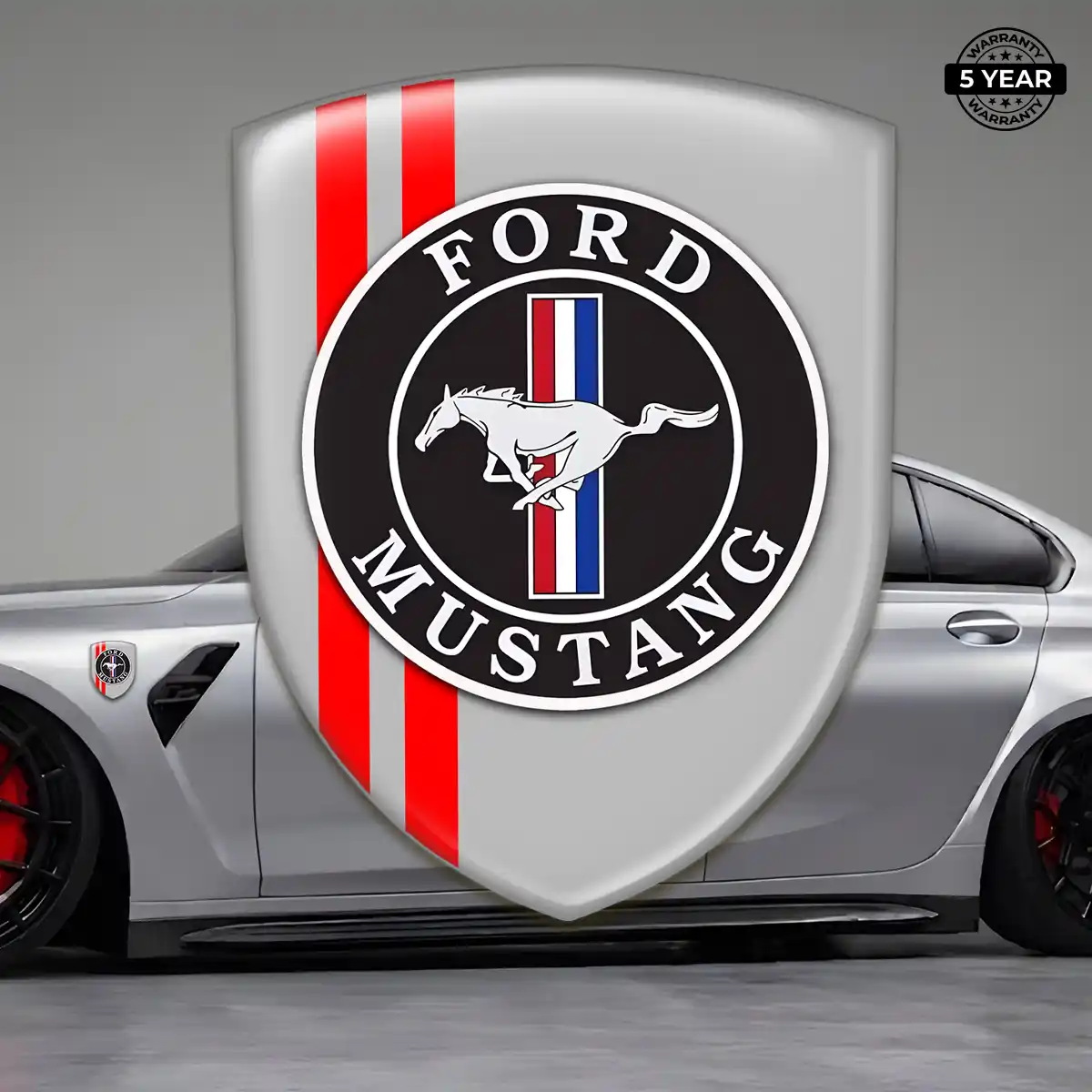 Ford Mustang Self Adhesive Emblem Sticker Refined Design