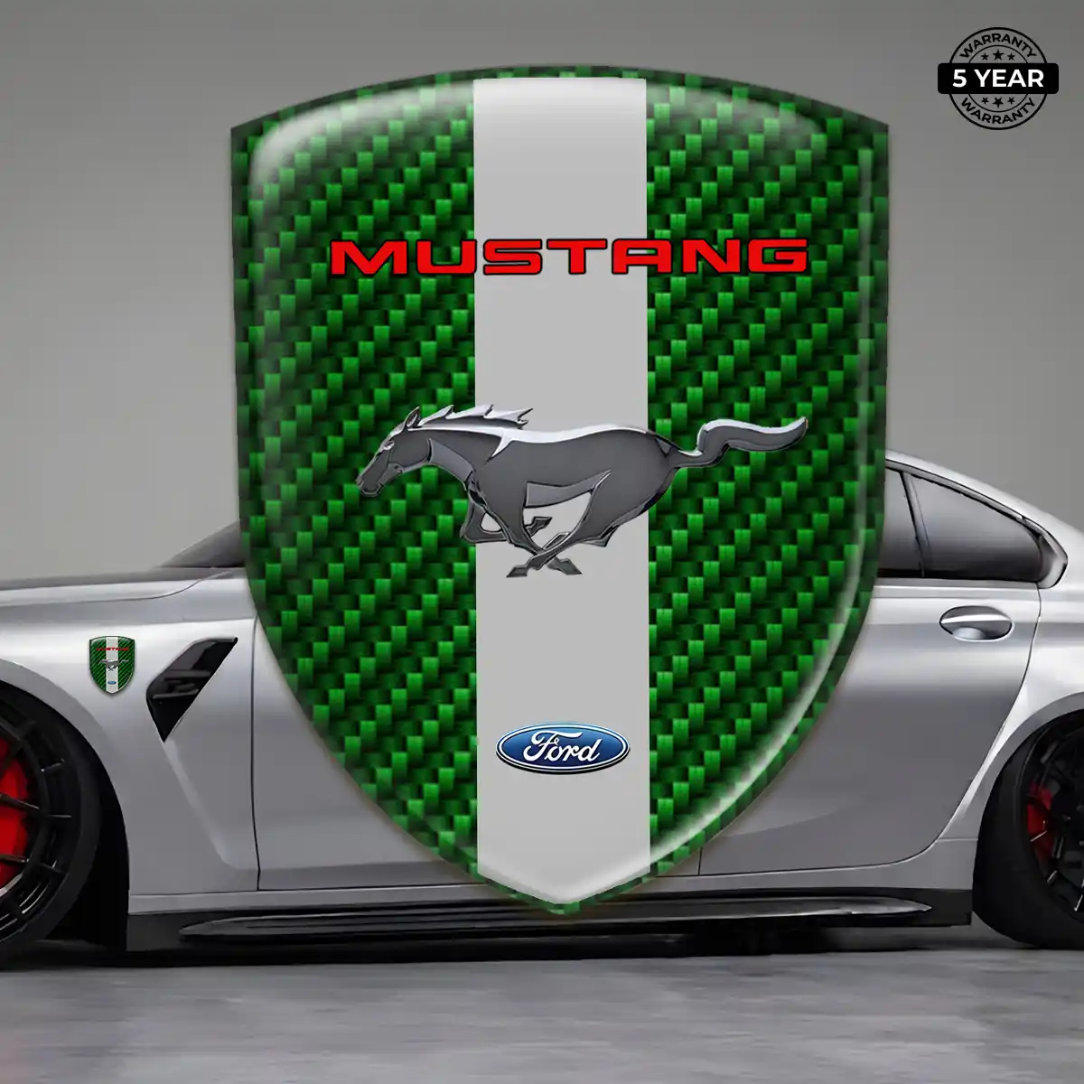 Ford Mustang Silicone Badge Sleek Style