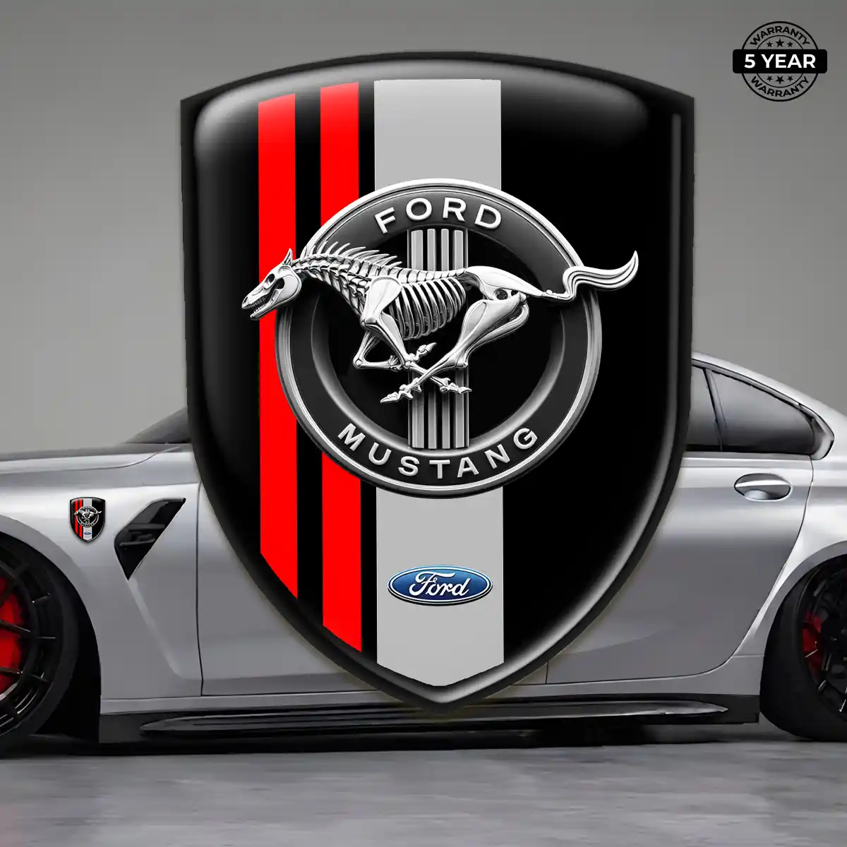 Ford Mustang Silicone Emblem Refined Design