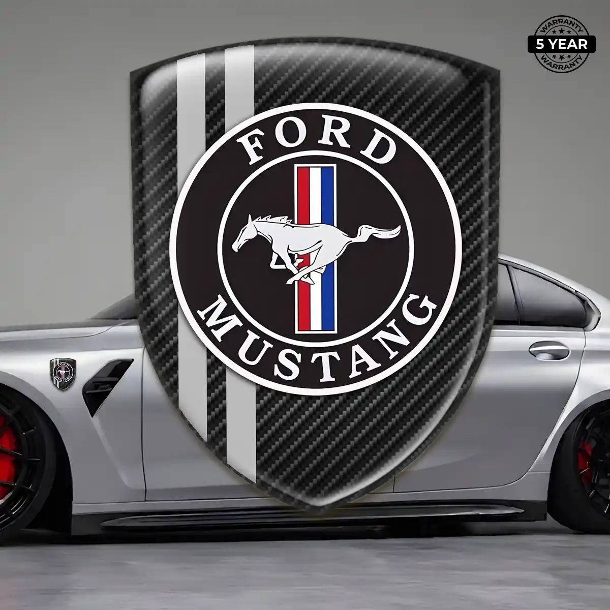 Ford Mustang Silicone Emblem Sleek Style