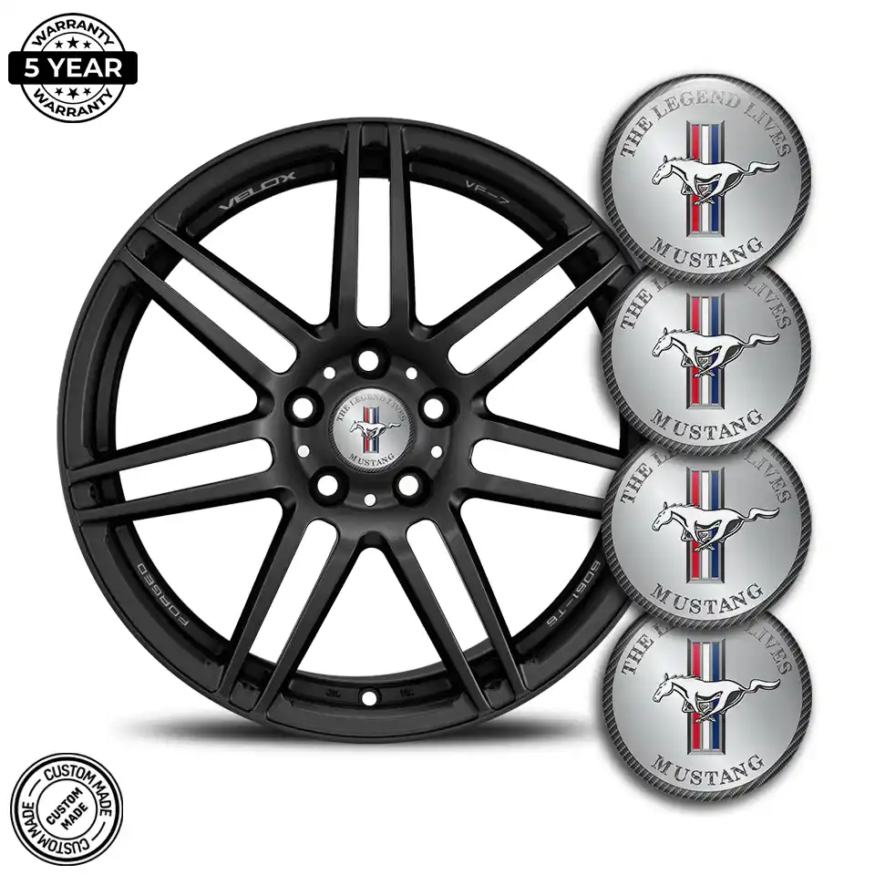 Ford Mustang Silicone Sticker Premium Quality
